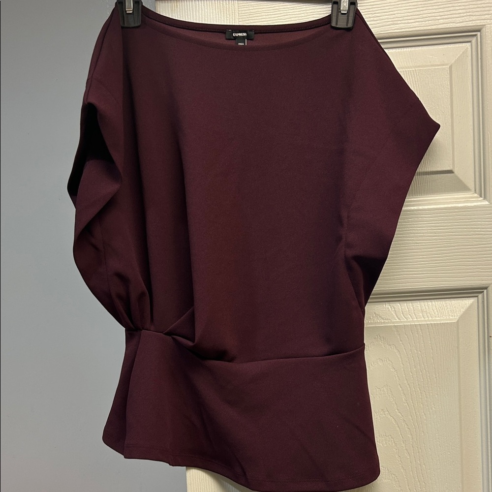 Express Rich Burgundy Women's Blouse